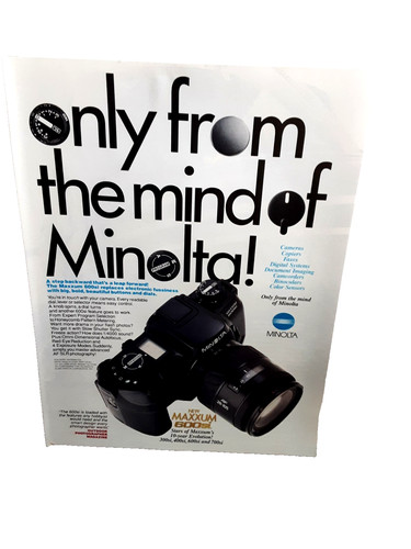 1995 minolta maxxum 600si - minolta, ad