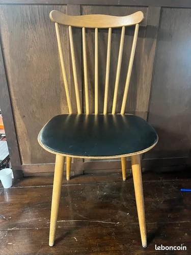 Chaise bois rustique - chaise,
