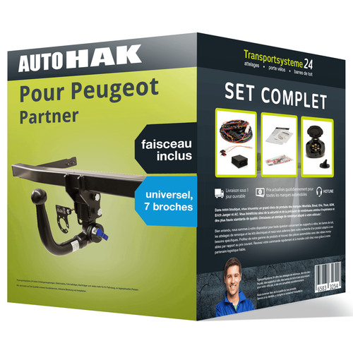 Attelage pour peugeot partner - attelage,