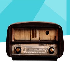  Creative Vintage ancien Style Radio modèle résine bureau affichage ornement