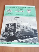 LE MATÉRIEL DE TRACTION ÉLECTRIQUE CATALOGUE MTE JEUMONT DE MAI 1957