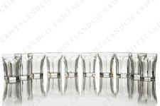 Dix gobelets Ampère par Saint-Louis. Ten tumblers Ampere by Saint-Louis