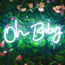 Oh Baby Neon Light LED Néon Lettres Lumières,Oh Bébé Lettre Enseignes Au Néons M