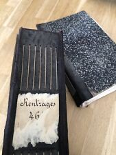 Paire de livres d'archives textiles de lainage de la fin du 19é siècle