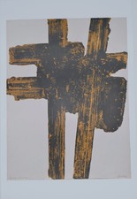 Pierre SOULAGES : Eau-forte XVIII - Affiche originale signée