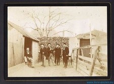 Ancienne Photo ca 1900 Professeurs jouants à la pétanque / Jeu de boules