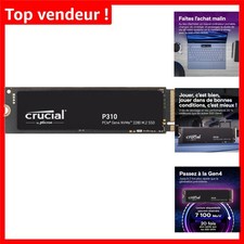 Crucial P310 1To SSD avec Acronis - Performance et Protection pour Gamers
