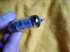 Lampe tube poste radio vintage Mazda EBF 80 6N8 non testé 