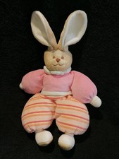 Doudou  Lapin  beige rose