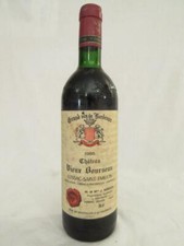  lussac saint-émilion château vieux bourseau  rouge 1985 - bordeaux