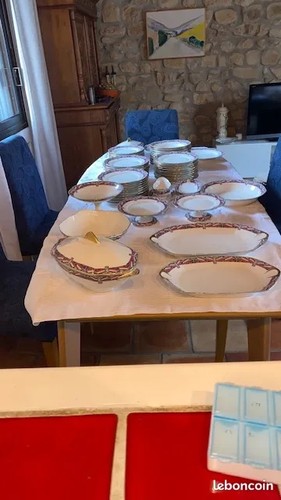 Service table porcelaine - table, en