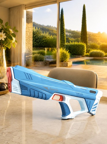 Pistolet eau bleu - à,