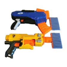 Lot 2 Pistolets Nerf Barricade RV-10 + Rukkus ICS-8 + 20 Fléchettes Neuves – BE