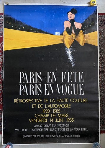 Affiche originale paris 1985 - paris,