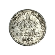 Napoléon III 50 Centimes 1864