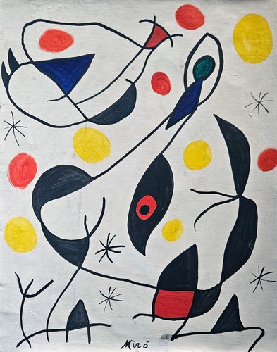 Peinture huile abstraite - l'huile,