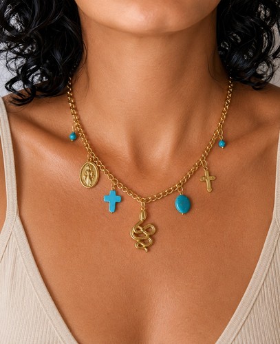 Collier chaîne dorée