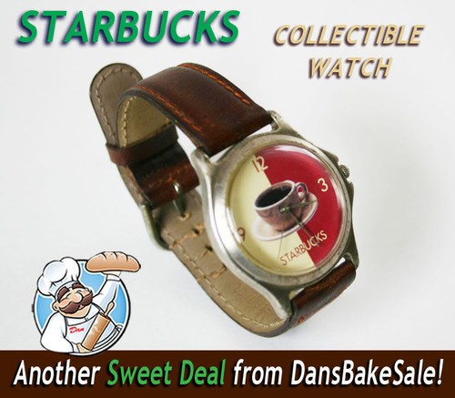 Vintage starbucks coffee watch - coffee,