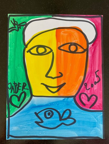 Tête jaune orange - et, jaber