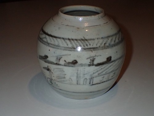 Ancien petit pot a - ancien,