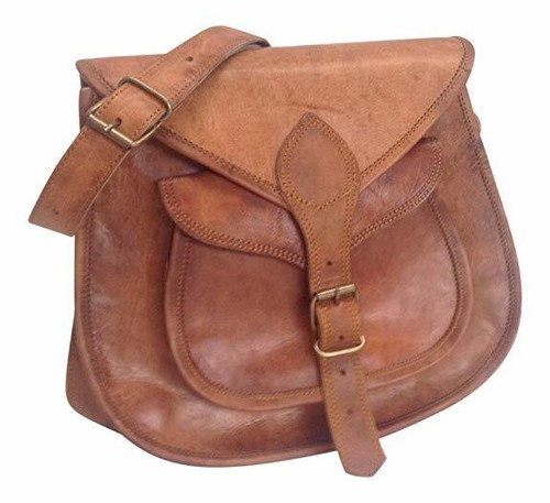 Pochette vintage marron cuir - vintage,