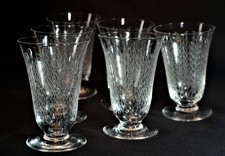 Lot verres eau cristal - 6,