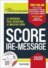Score IAE-Message - 2020 - Tout-en-un... - Marie-Virginie Sp... - V2128456