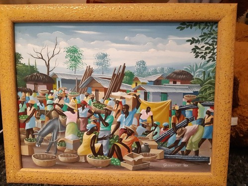Tableau haïtien art naïf - haïtien,