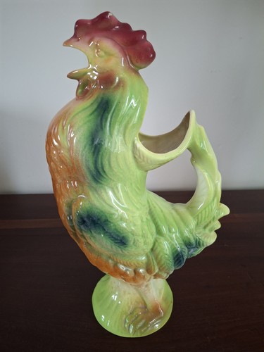 Pichet coq barbotine - coq, en