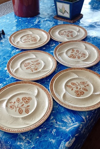 Lot assiettes à fondues - 6,