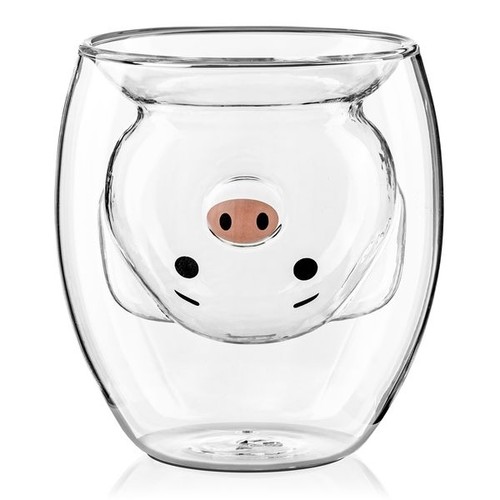 Verre double paroi cochone - paroi,