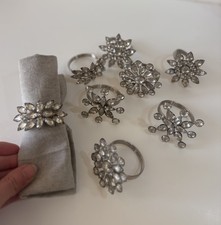 Lot de 8 ronds de serviettes