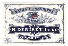 Ancienne étiquette Absinthe