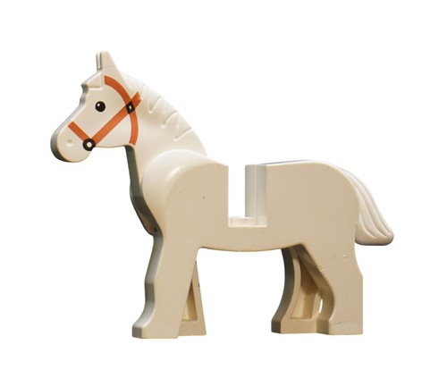 Lego cheval blanc moyen - lego,