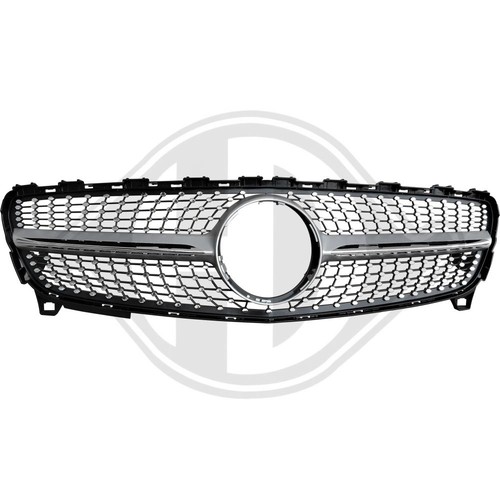 Calandre grille noir argent - calandre, noir/argent