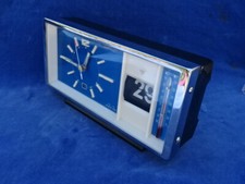 JOLI Nice ! REVEIL SPACE AGE Alarm flip clock - 1970 DIAMOND SHANGAI CHINA