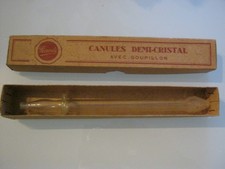 Canule en verre DEMI cristal