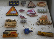 BEAU LOT 15 PIN'S ENTREPRISE BATIMENT TRAVAUX PUBLIC TP ENGIN CHANTIER