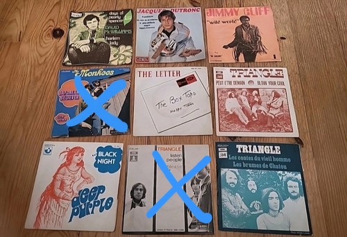 Lot vinyle rock - 45,