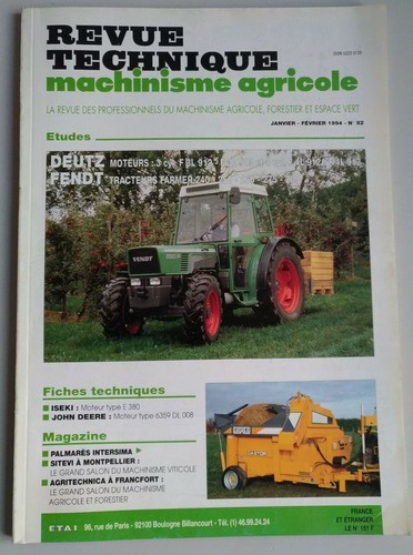 Revue technique tracteur fendt - revue,