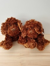 lot deux doudous peluche chien