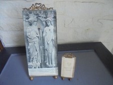 Grand cadre ancien laiton
