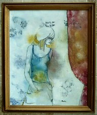 Tableau 1970 par Martin Femme mode style 70