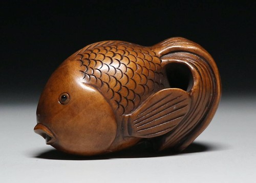Ancien poisson rouge - , japonais