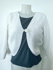 Gilet en maille blanc vintage taille 42/44