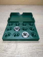 Boite de rangement verte foncé pour shell holder ( lee, lyman, hornady, rcbs....