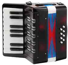 Accordeon 8 Basse Pour Enfants 17 Tons Jeux Educatif De Musique Sangle Noir Set