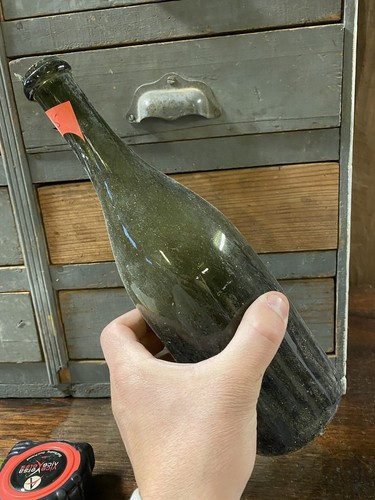 Bouteille ancienne cidre verre - ancienne,