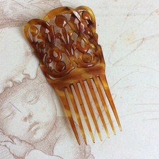 Peigne Diadème Ancien en celluloïd Bijou de Cheveux 1920-30 Coiffure Chignon