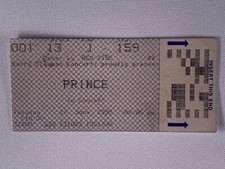 Billet Prince Vintage Original Nude Tour Wembley Londres 1990 #1